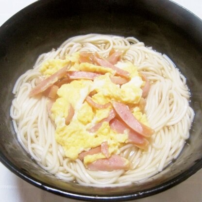 肌寒くなってきたので、にゅうめんにしていただきました。手軽に作れて、腹持ちもいいので大満足♪aidontamuさん、ご馳走様です！